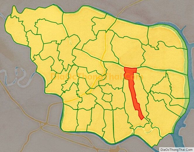 Bản đồ vị trí và địa giới hành chính Xã Trung Hà, huyện Thủy Nguyên