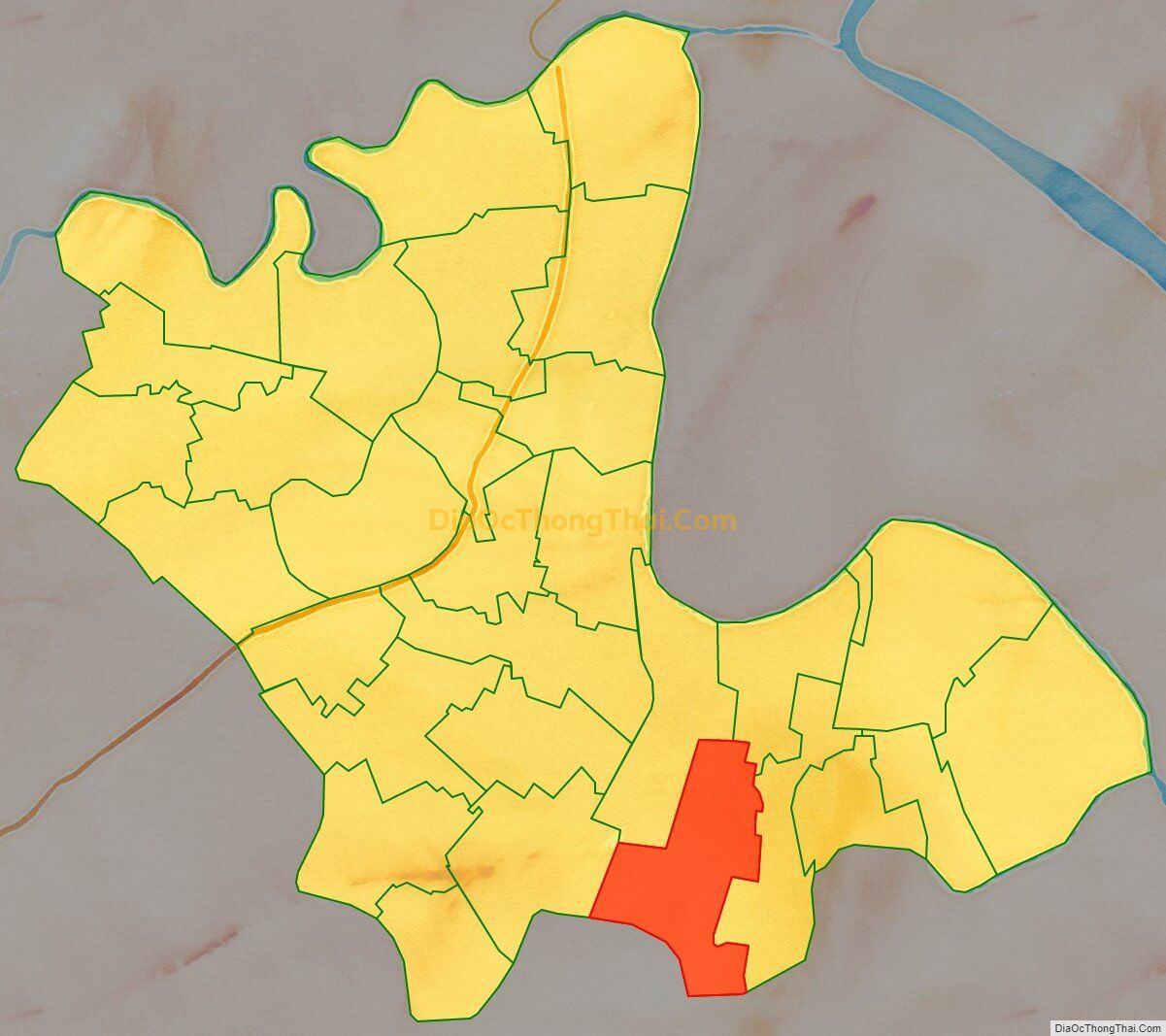 Bản đồ vị trí và địa giới hành chính Xã Cao Minh, huyện Vĩnh Bảo