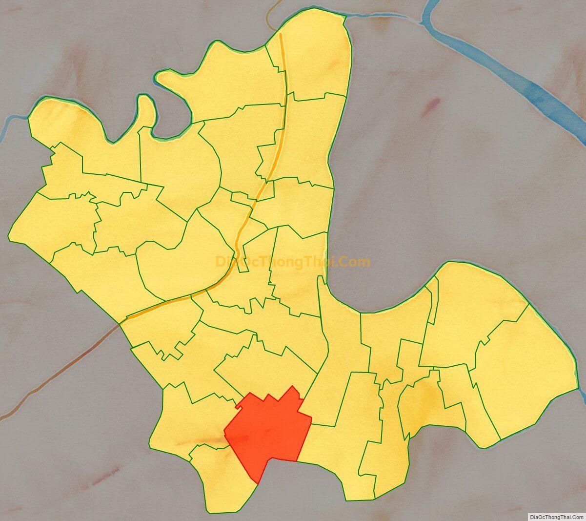 Bản đồ vị trí và địa giới hành chính Xã Cộng Hiền, huyện Vĩnh Bảo