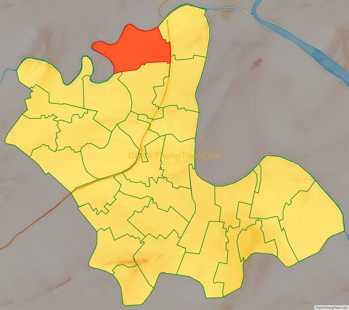 Bản đồ vị trí và địa giới hành chính Xã Dũng Tiến, huyện Vĩnh Bảo