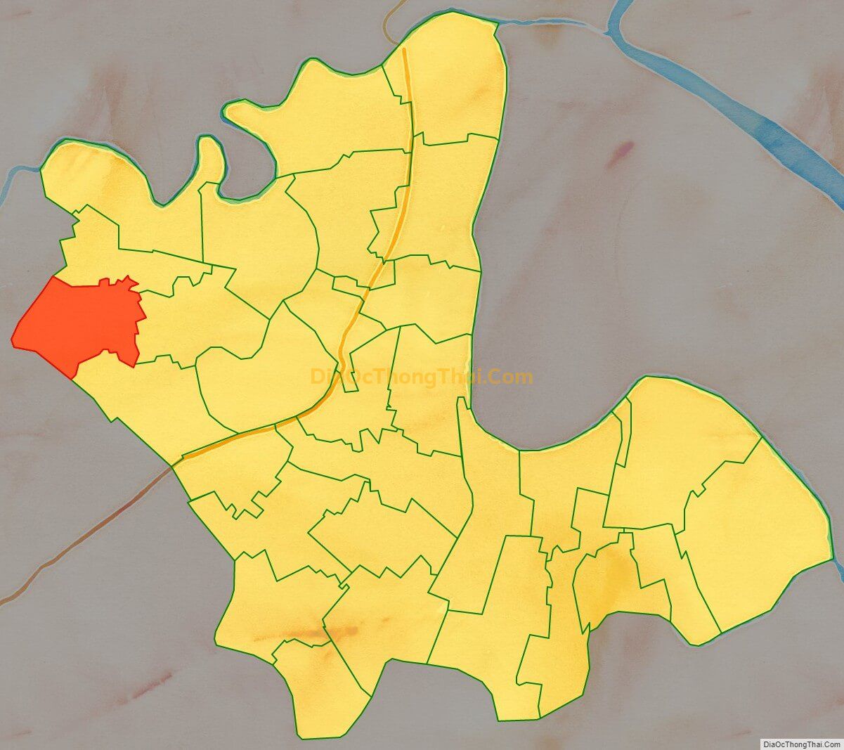 Bản đồ vị trí và địa giới hành chính Xã Hiệp Hòa, huyện Vĩnh Bảo