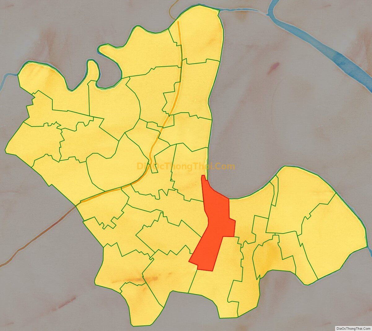 Bản đồ vị trí và địa giới hành chính Xã Liên Am, huyện Vĩnh Bảo