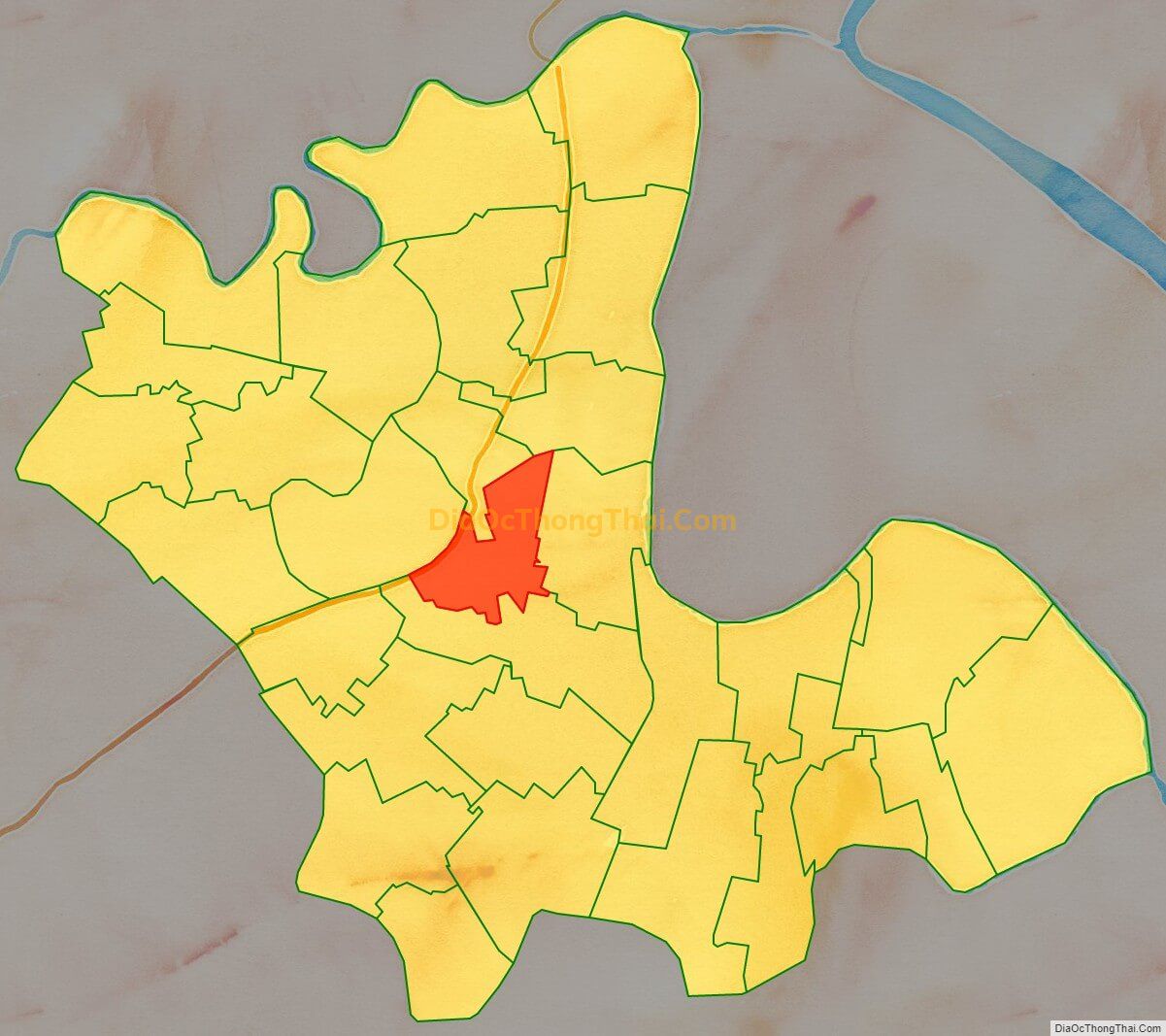 Bản đồ vị trí và địa giới hành chính Xã Nhân Hòa, huyện Vĩnh Bảo