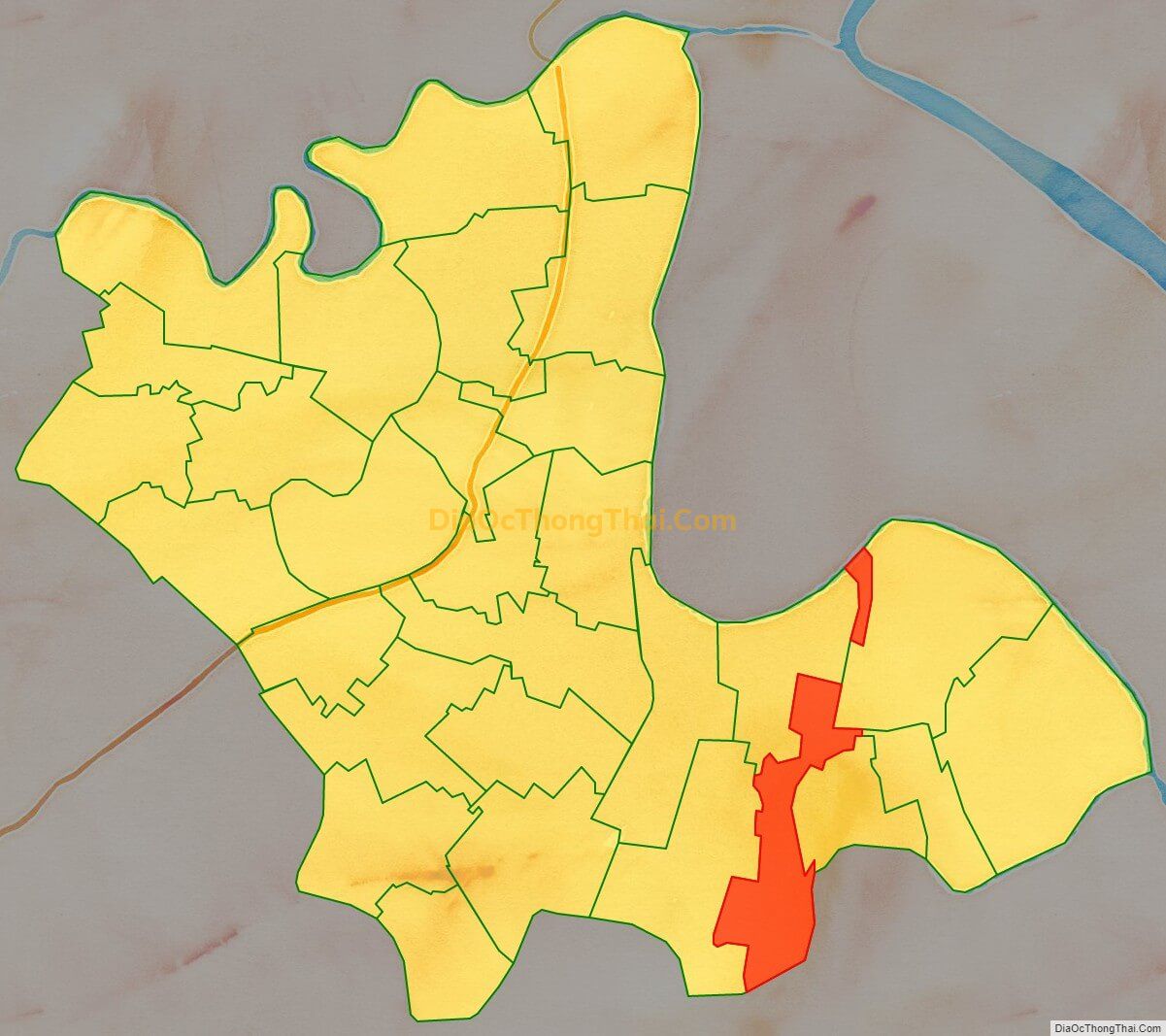 Bản đồ vị trí và địa giới hành chính Xã Tam Cường, huyện Vĩnh Bảo