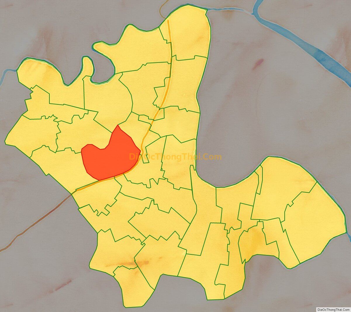 Bản đồ vị trí và địa giới hành chính Xã Tân Hưng, huyện Vĩnh Bảo