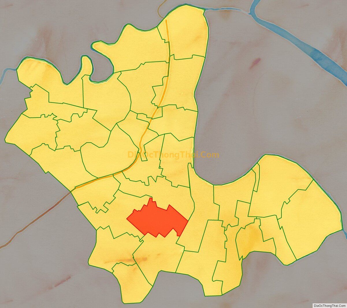 Bản đồ vị trí và địa giới hành chính Xã Thanh Lương, huyện Vĩnh Bảo