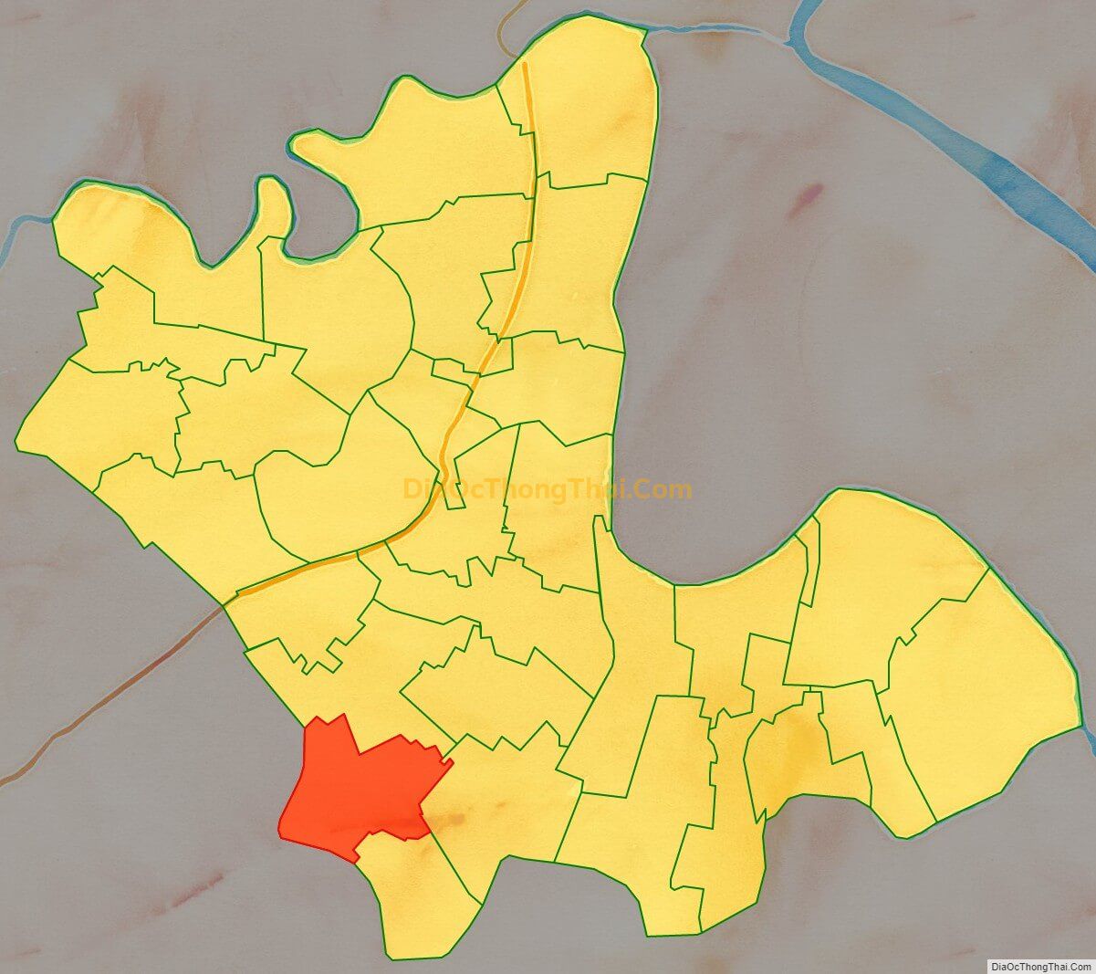 Bản đồ vị trí và địa giới hành chính Xã Tiền Phong, huyện Vĩnh Bảo