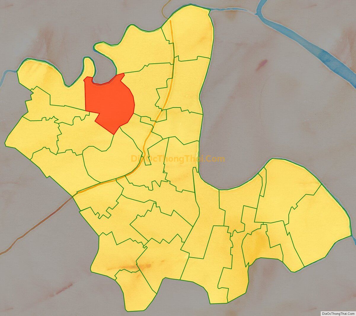 Bản đồ vị trí và địa giới hành chính Xã Trung Lập, huyện Vĩnh Bảo