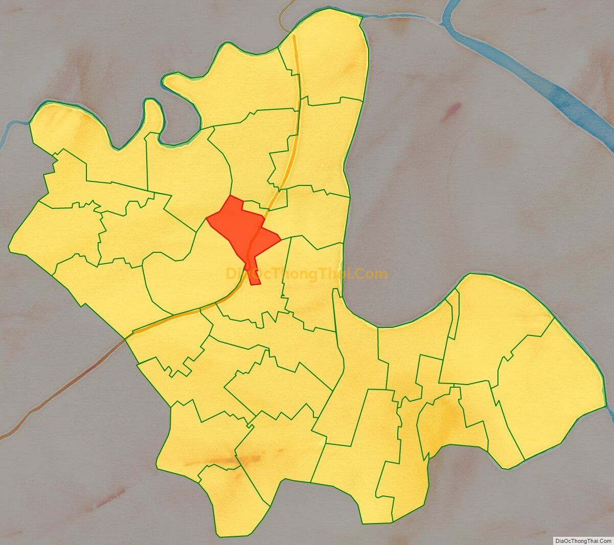 Bản đồ vị trí và địa giới hành chính Thị trấn Vĩnh Bảo, huyện Vĩnh Bảo