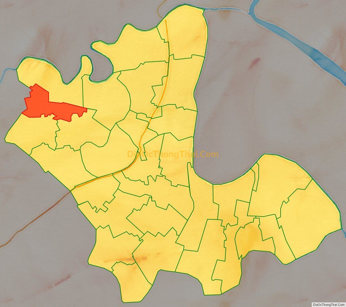 Bản đồ vị trí và địa giới hành chính Xã Vĩnh Long, huyện Vĩnh Bảo