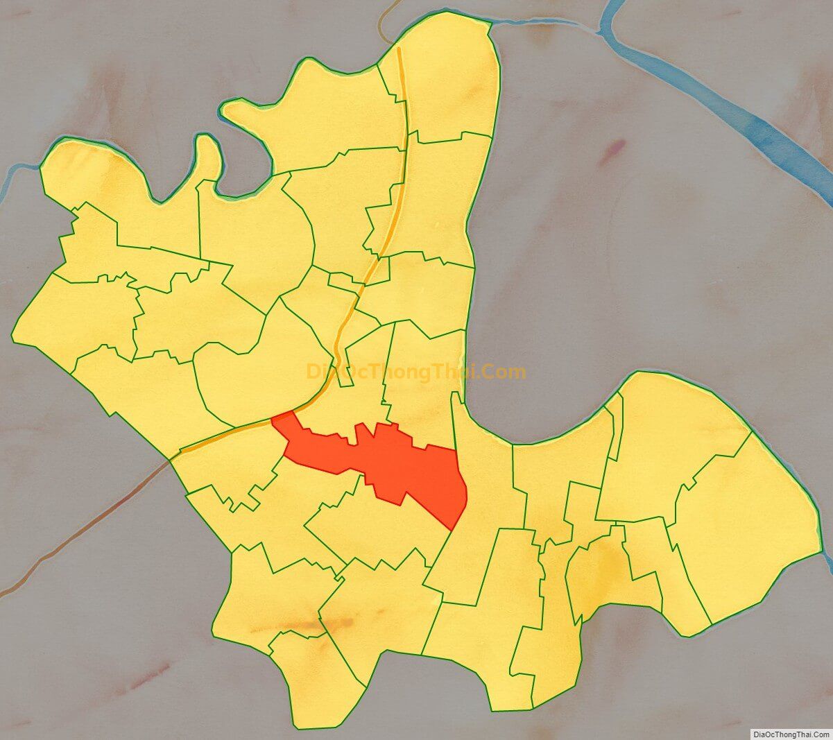 Bản đồ vị trí và địa giới hành chính Xã Vinh Quang, huyện Vĩnh Bảo