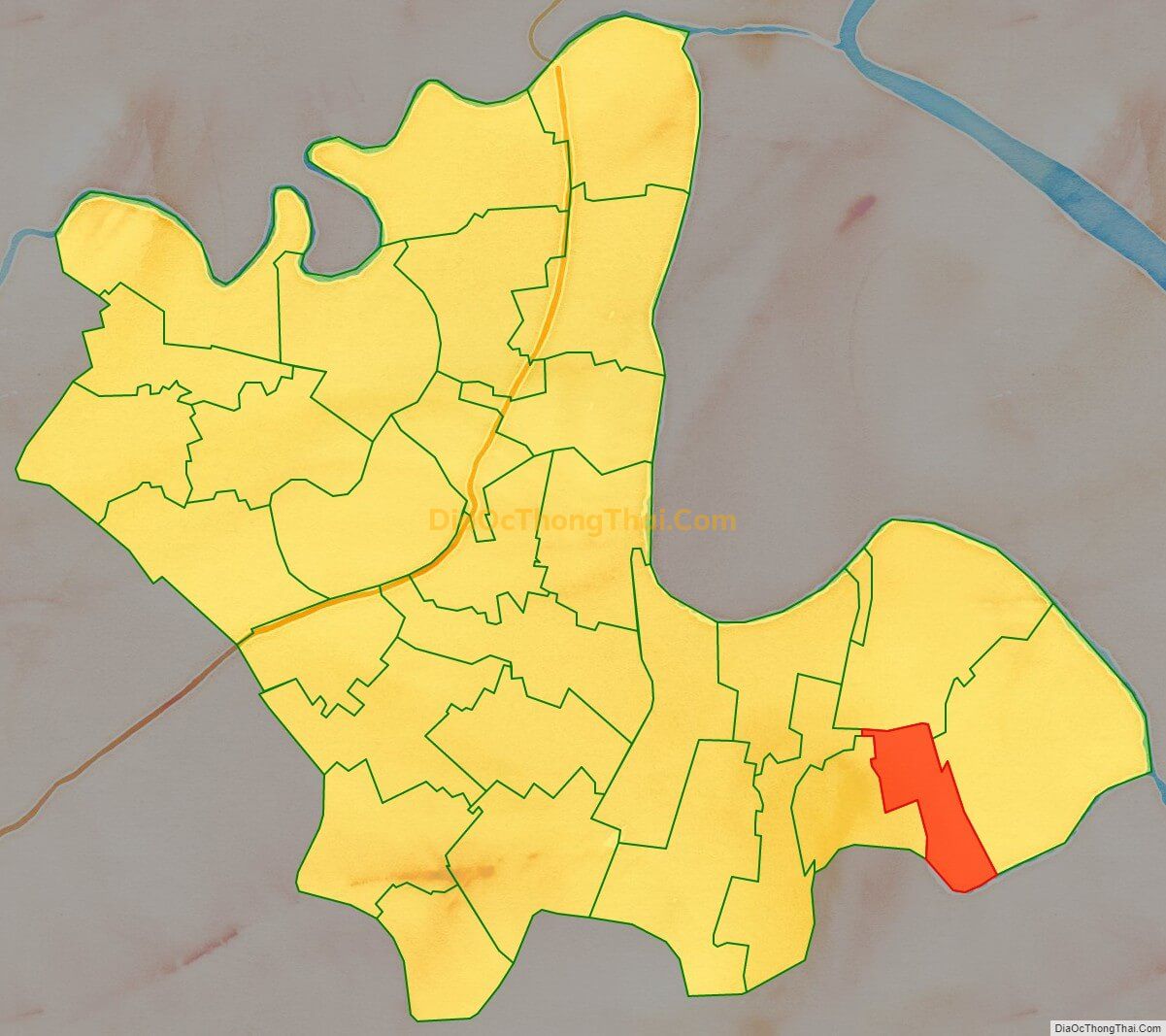 Bản đồ vị trí và địa giới hành chính Xã Vĩnh Tiến, huyện Vĩnh Bảo