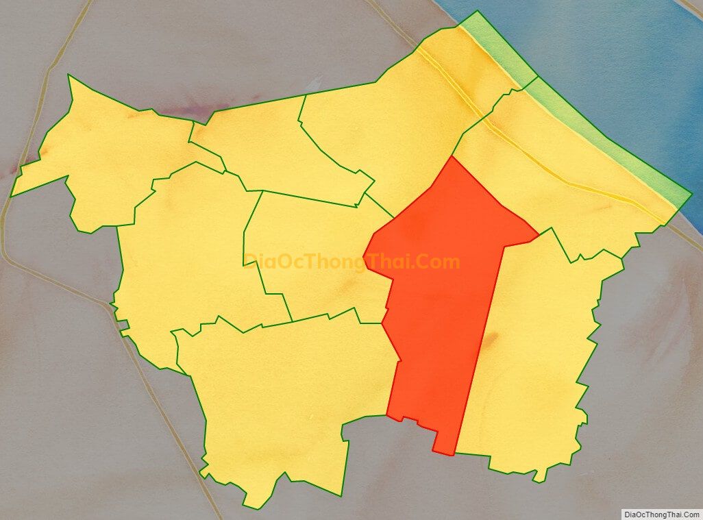 Bản đồ vị trí và địa giới hành chính Xã Phú Hữu, huyện Châu Thành