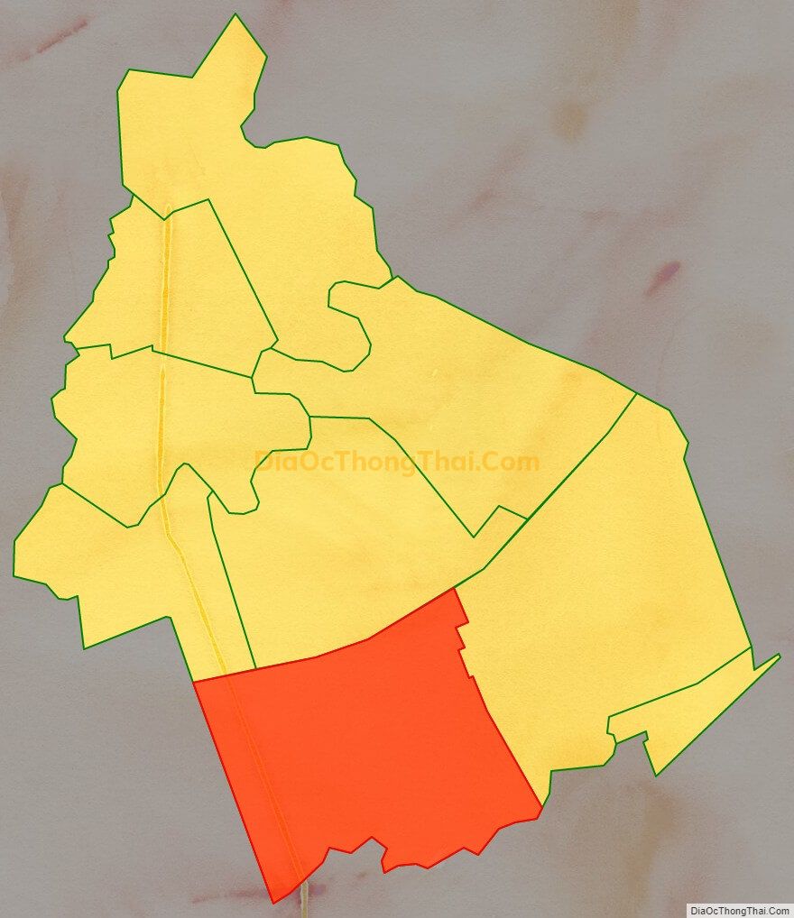 Bản đồ vị trí và địa giới hành chính Xã Long Phú, thị xã Long Mỹ