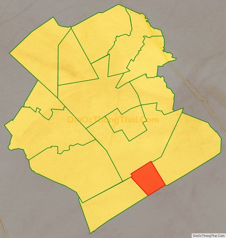 Bản đồ vị trí và địa giới hành chính Thị trấn Búng Tàu, huyện Phụng Hiệp