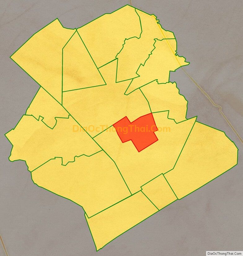 Bản đồ vị trí và địa giới hành chính Thị trấn Cây Dương, huyện Phụng Hiệp