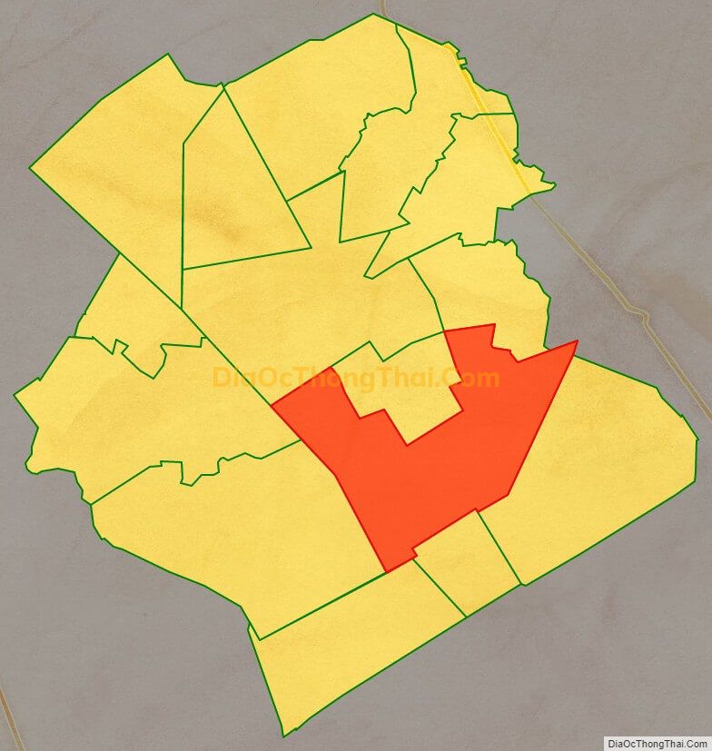 Bản đồ vị trí và địa giới hành chính Xã Hiệp Hưng, huyện Phụng Hiệp