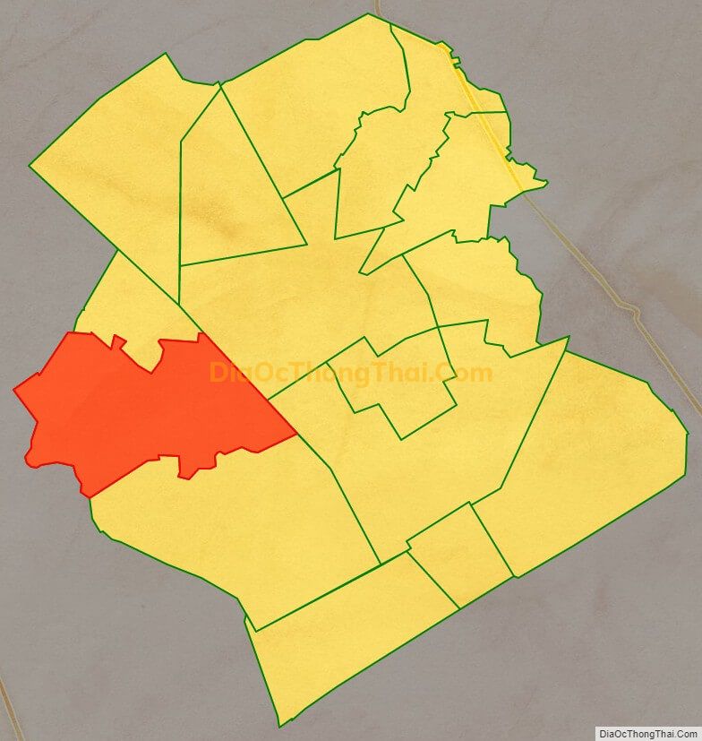 Bản đồ vị trí và địa giới hành chính Xã Hoà An, huyện Phụng Hiệp