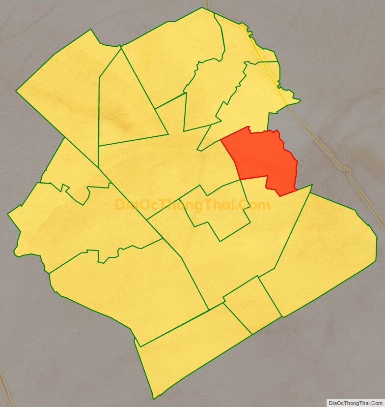 Bản đồ vị trí và địa giới hành chính Xã Phụng Hiệp, huyện Phụng Hiệp