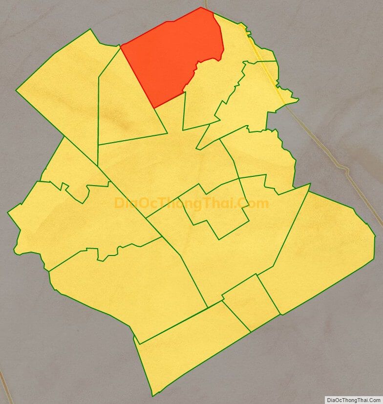 Bản đồ vị trí và địa giới hành chính Xã Thạnh Hoà, huyện Phụng Hiệp