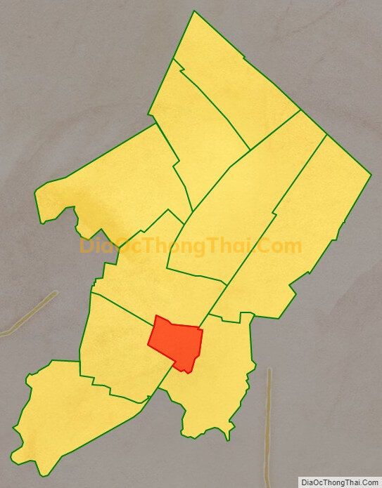 Bản đồ vị trí và địa giới hành chính Thị trấn Nàng Mau, huyện Vị Thủy