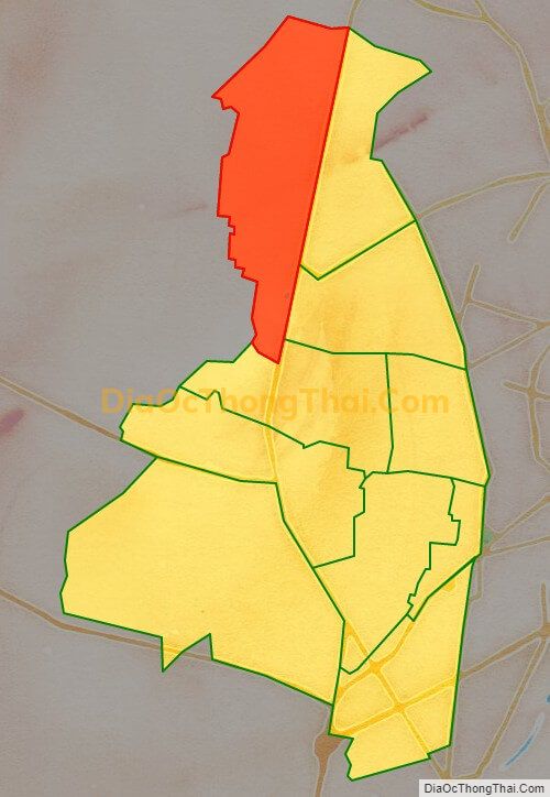 Bản đồ vị trí và địa giới hành chính Phường Bình Hưng Hòa B, quận Bình Tân