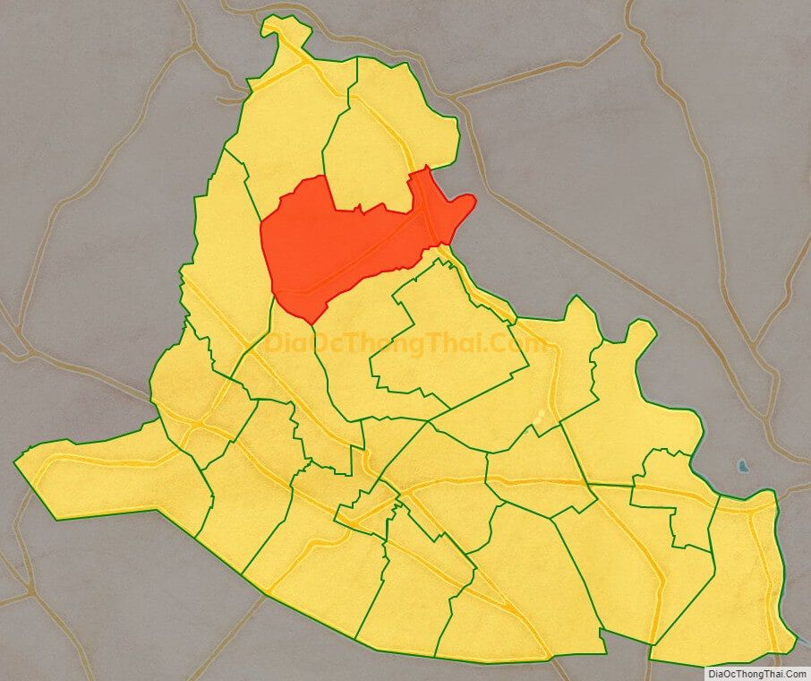 Bản đồ vị trí và địa giới hành chính Xã An Nhơn Tây, huyện Củ Chi