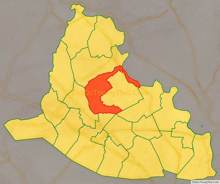 Bản đồ vị trí và địa giới hành chính Xã Nhuận Đức, huyện Củ Chi