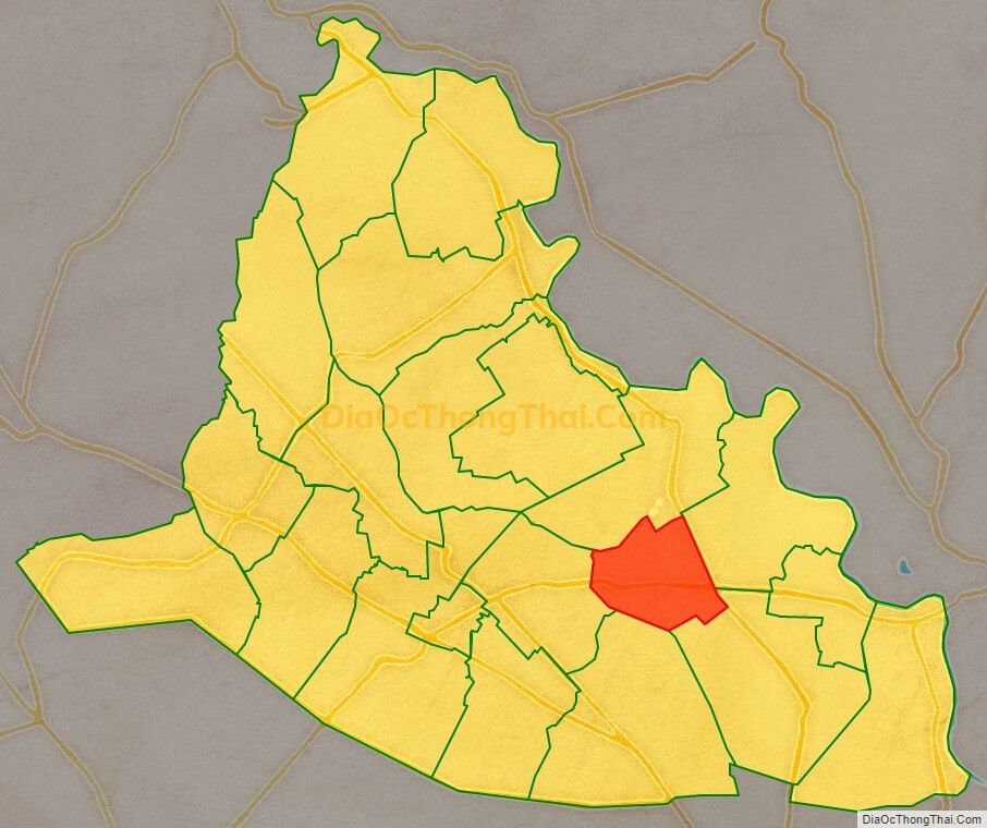 Bản đồ vị trí và địa giới hành chính Xã Tân Thạnh Tây, huyện Củ Chi