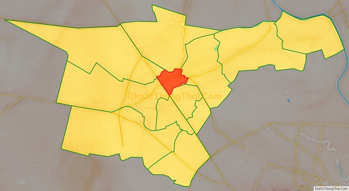 Bản đồ vị trí và địa giới hành chính Thị trấn Hóc Môn, huyện Hóc Môn