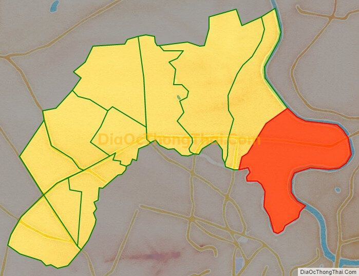 Bản đồ vị trí và địa giới hành chính Phường An Phú Đông, Quận 12