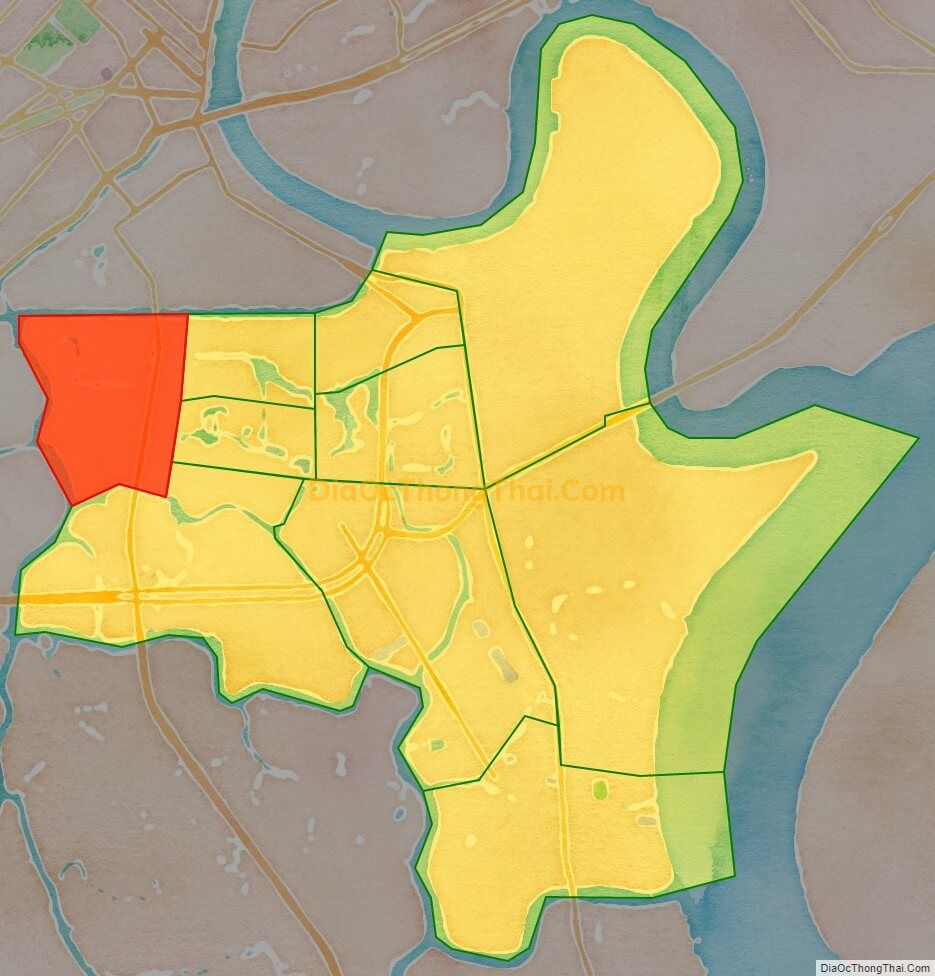 Bản đồ vị trí và địa giới hành chính Phường Tân Hưng, Quận 7