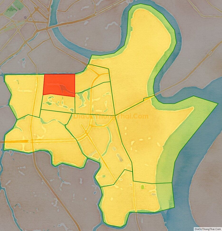Bản đồ vị trí và địa giới hành chính Phường Tân Kiểng, Quận 7