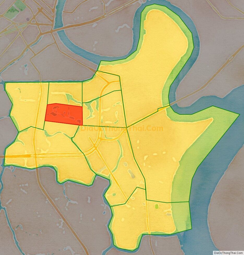 Bản đồ vị trí và địa giới hành chính Phường Tân Quy, Quận 7