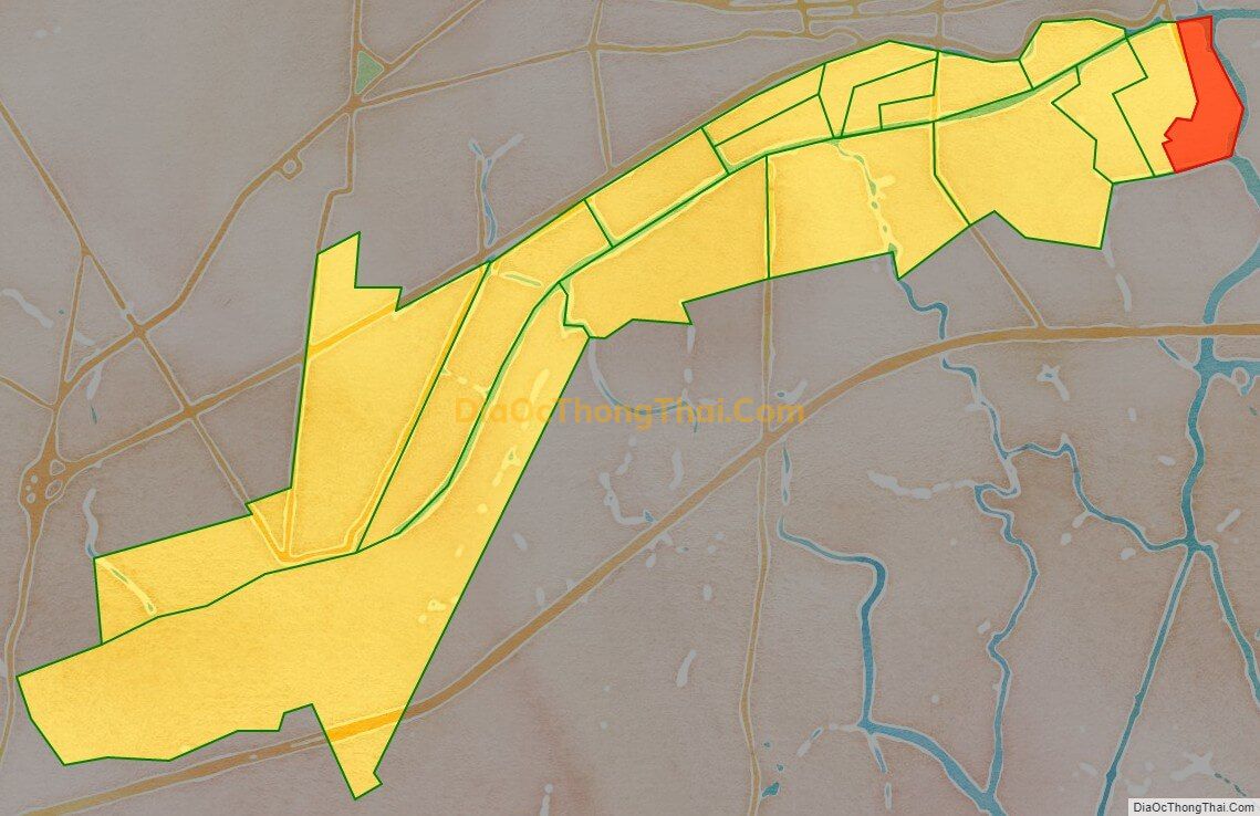 Bản đồ vị trí và địa giới hành chính Phường 1, Quận 8