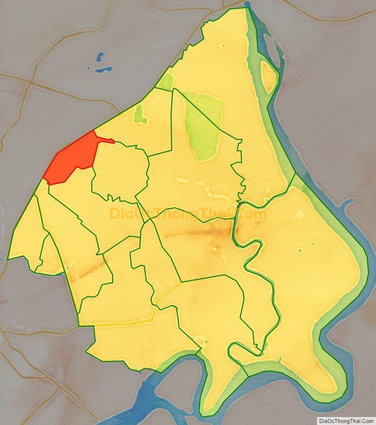 Bản đồ vị trí và địa giới hành chính Phường Hiệp Phú, TP Thủ Đức