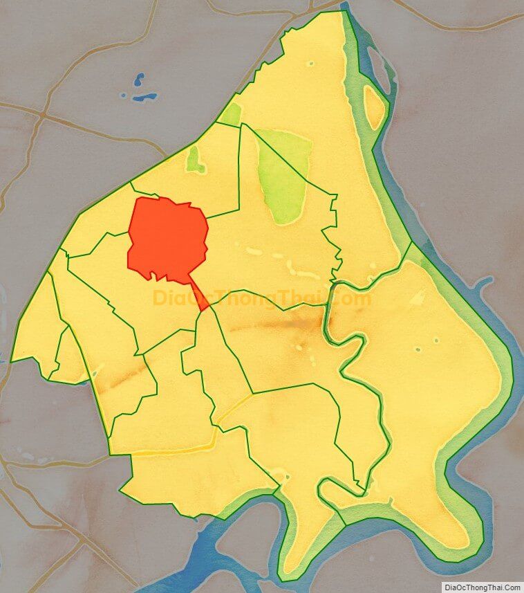 Bản đồ vị trí và địa giới hành chính Phường Tăng Nhơn Phú A, TP Thủ Đức