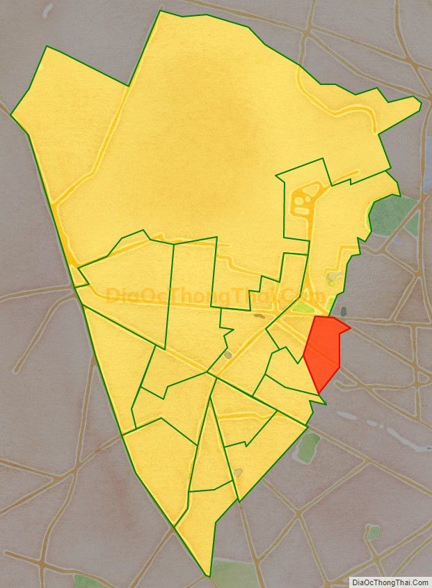 Bản đồ vị trí và địa giới hành chính Phường 1, quận Tân Bình