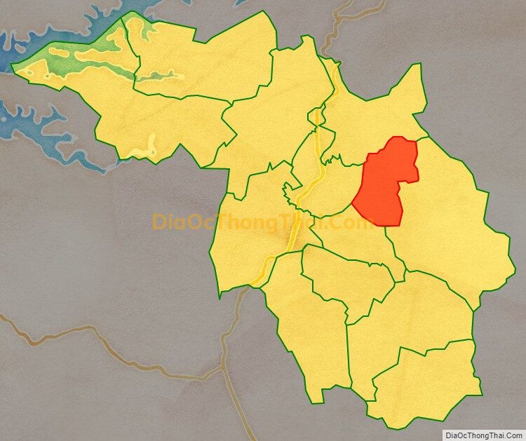 Bản đồ vị trí và địa giới hành chính Xã Đông Phong (cũ), huyện Cao Phong