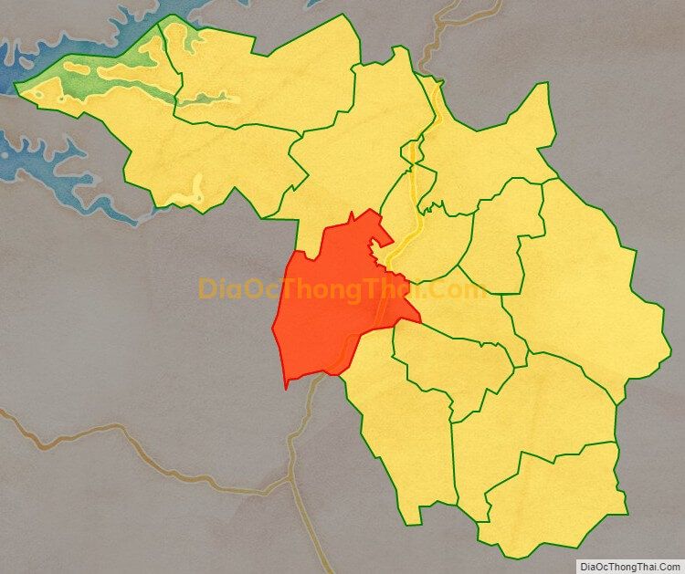 Bản đồ vị trí và địa giới hành chính Xã Tây Phong, huyện Cao Phong