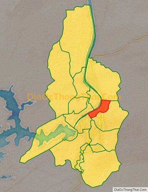 Bản đồ vị trí và địa giới hành chính Phường Đồng Tiến, TP Hòa Bình