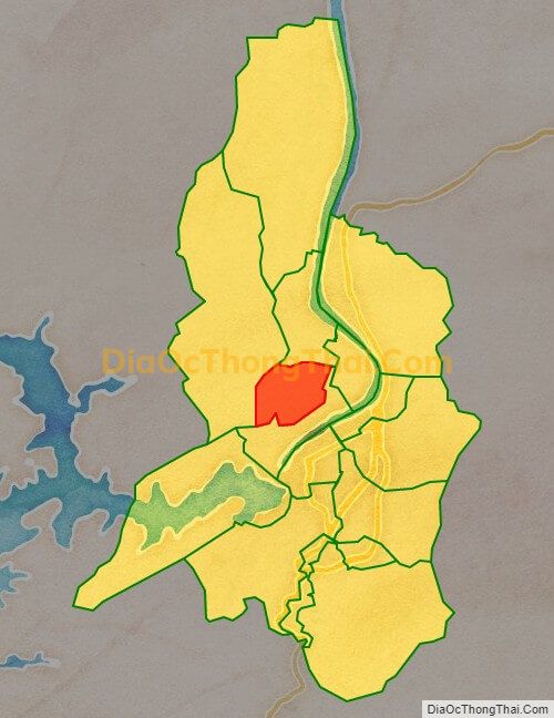 Bản đồ vị trí và địa giới hành chính Phường Hữu Nghị, TP Hòa Bình