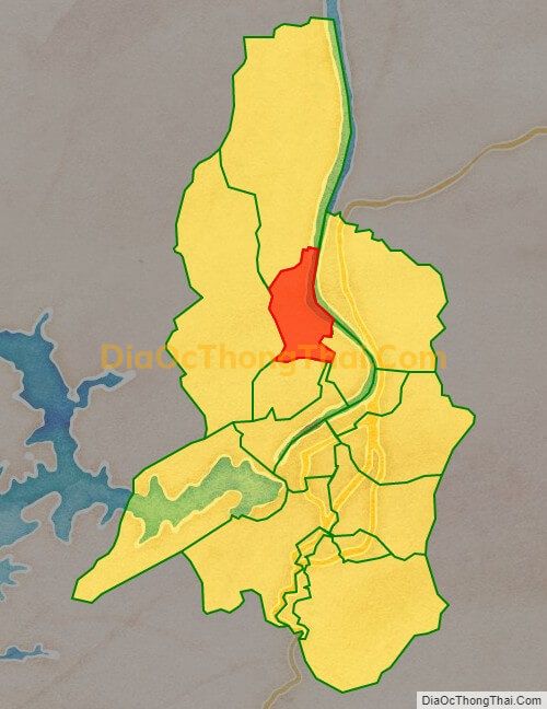 Bản đồ vị trí và địa giới hành chính Phường Tân Hòa, TP Hòa Bình