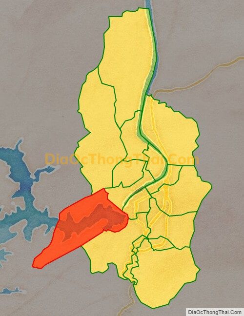 Bản đồ vị trí và địa giới hành chính Xã Thái Thịnh (cũ), TP Hòa Bình