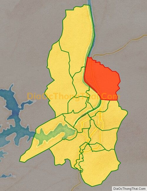 Bản đồ vị trí và địa giới hành chính Phường Trung Minh, TP Hòa Bình