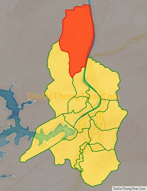 Bản đồ vị trí và địa giới hành chính Xã Yên Mông, TP Hòa Bình