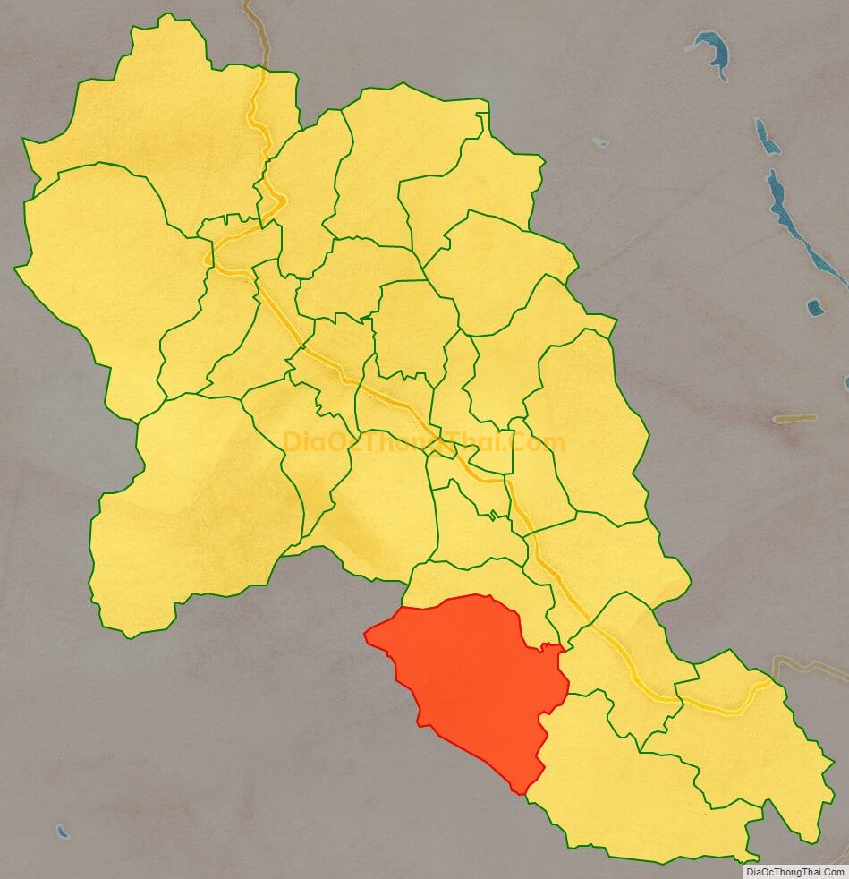 Bản đồ vị trí và địa giới hành chính Xã Cuối Hạ, huyện Kim Bôi
