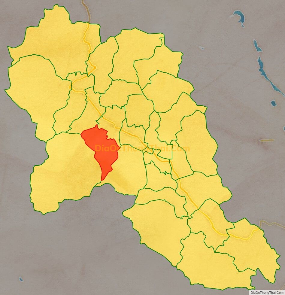 Bản đồ vị trí và địa giới hành chính Xã Hợp Đồng (cũ), huyện Kim Bôi