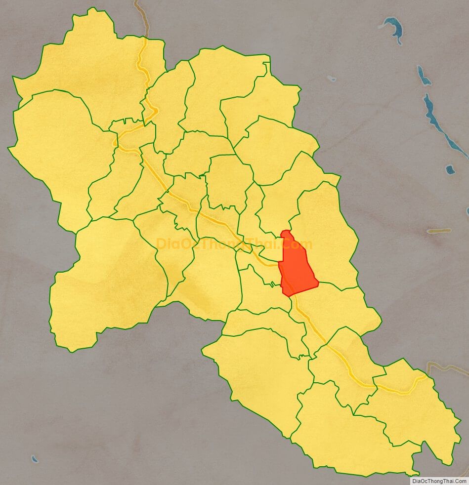 Bản đồ vị trí và địa giới hành chính Xã Hợp Kim (cũ), huyện Kim Bôi