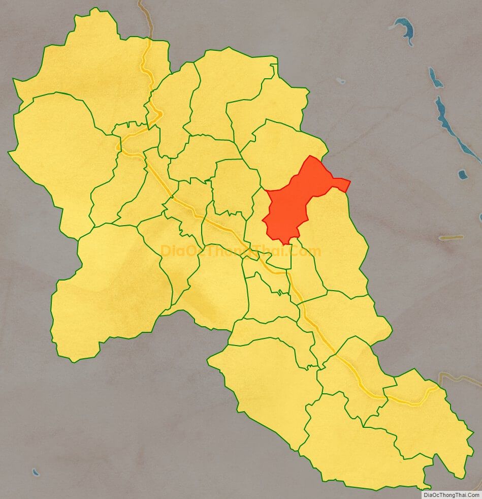 Bản đồ vị trí và địa giới hành chính Xã Lập Chiệng (cũ), huyện Kim Bôi